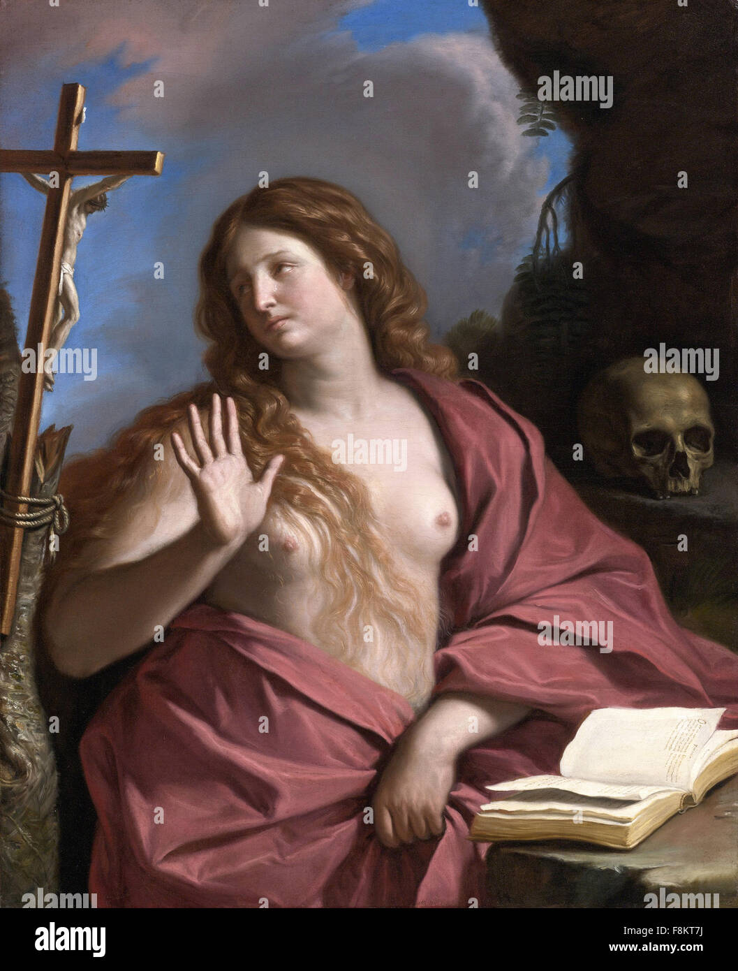 Giovanni Francesco Barbieri - Guercino - die reuige Magdalena Stockfoto
