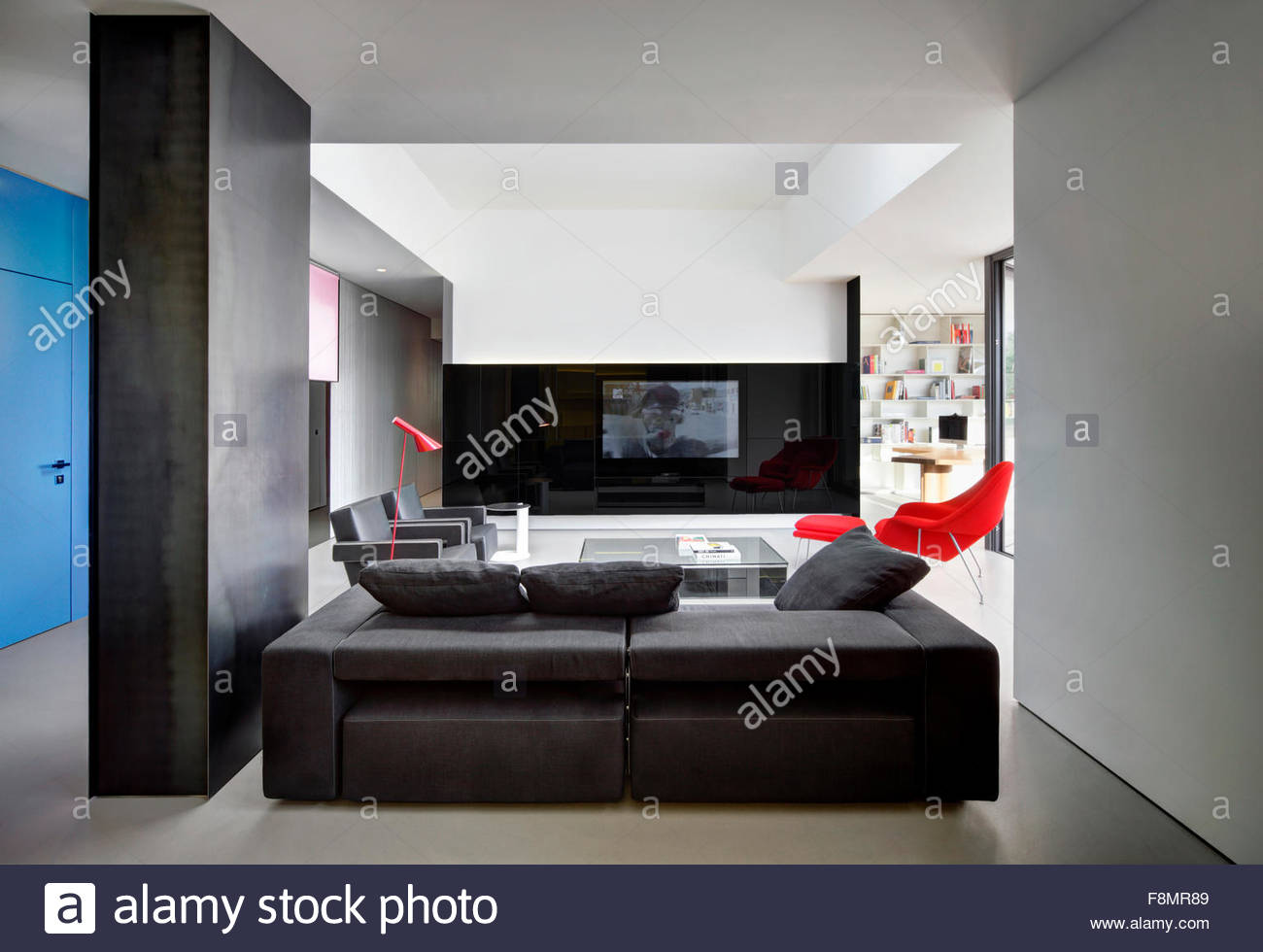 modernes interieur design farben, wohnung, nervi. innenansicht eines wohnzimmers in einer modernen, Design ideen
