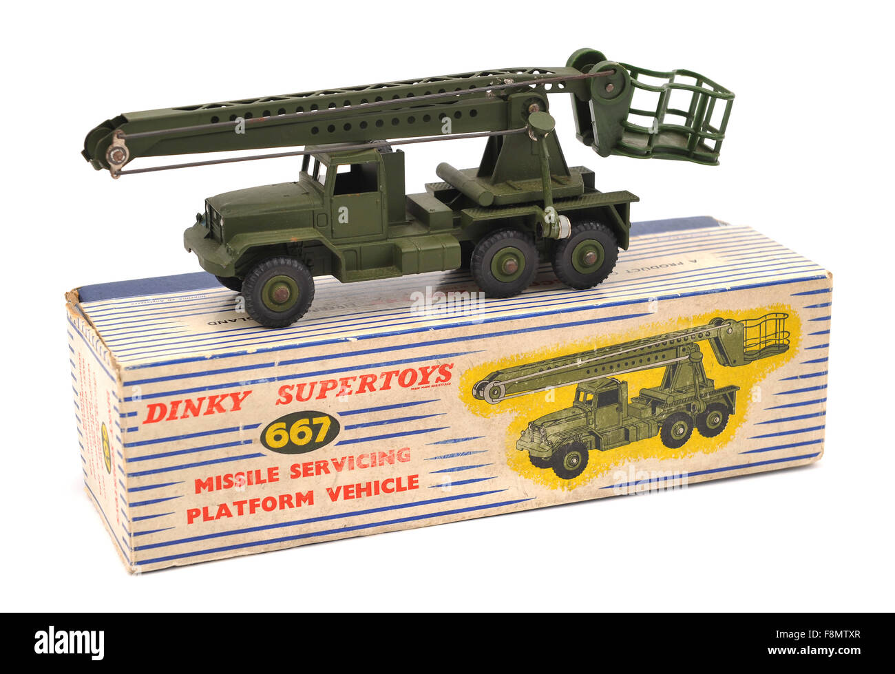 Dinky geilen 667 Rakete Service Plattform Fahrzeug Kinderspielzeug Stockfoto