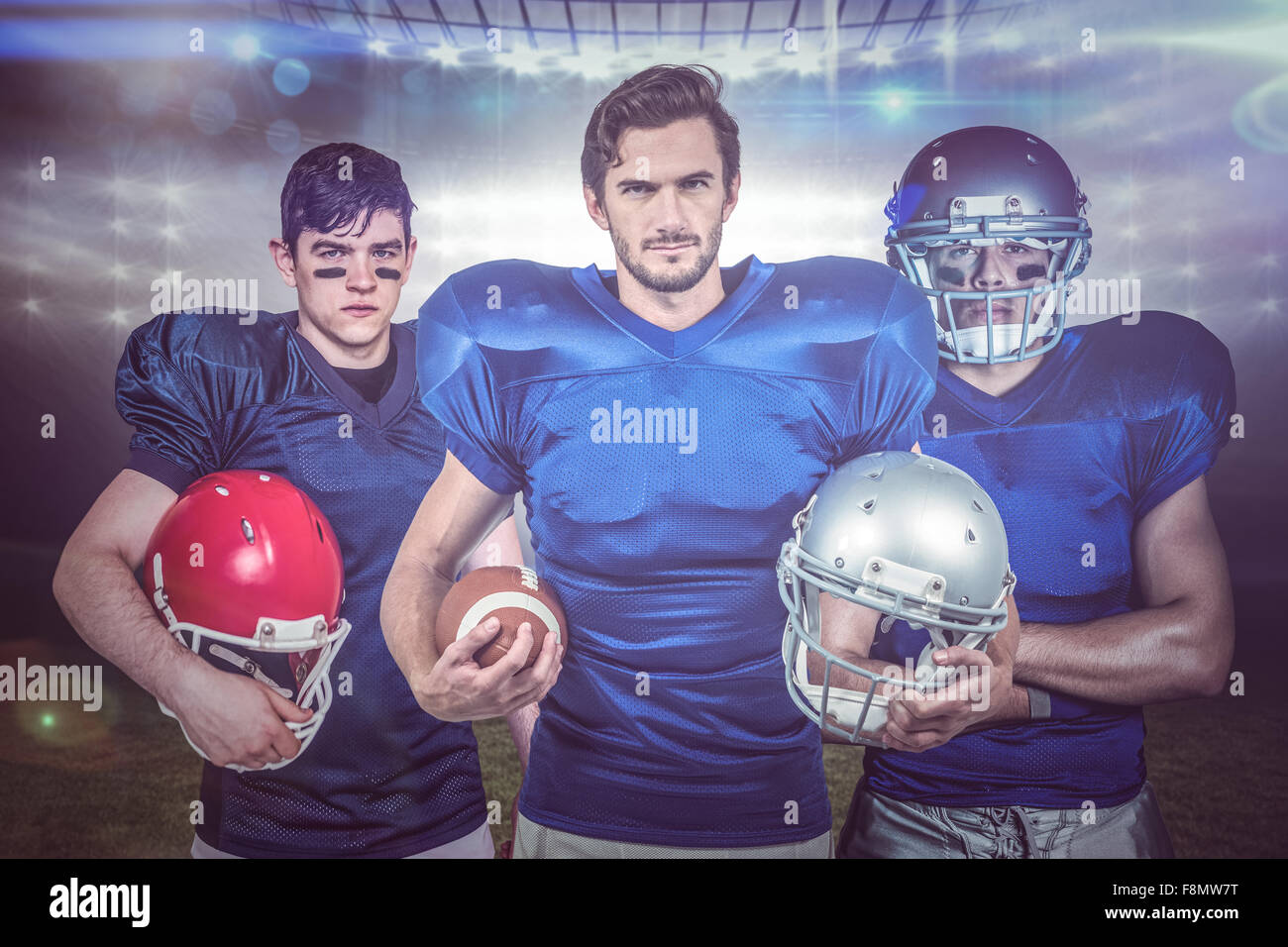 Zusammengesetztes Bild des american Football-team Stockfoto