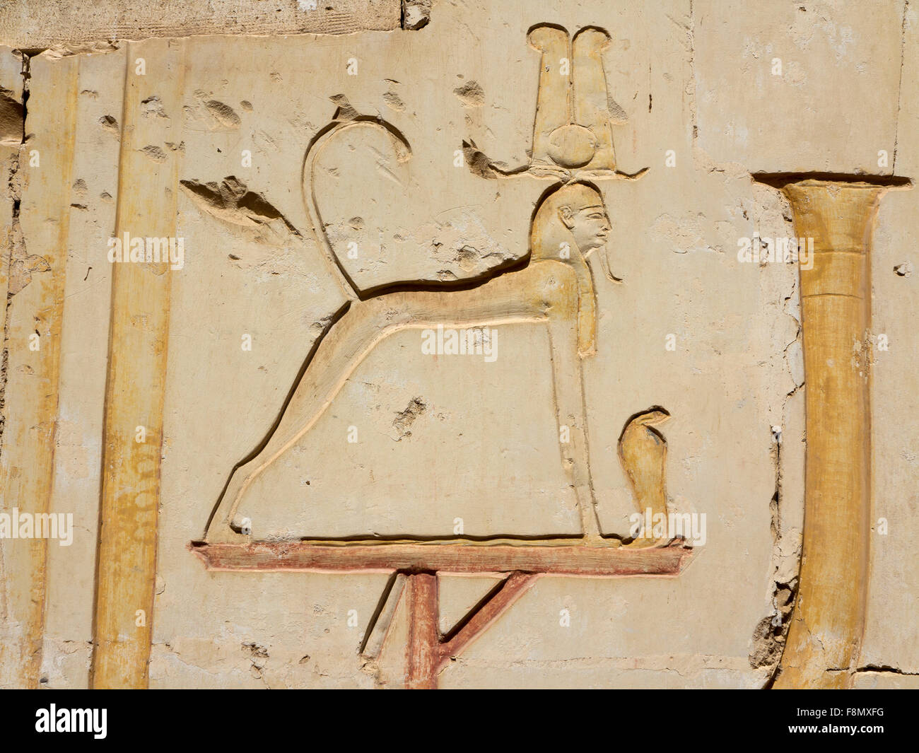 Der Tempel von Ramses II in der Nähe der Tempel von Sethos ich an Abydos, Ägypten Stockfoto