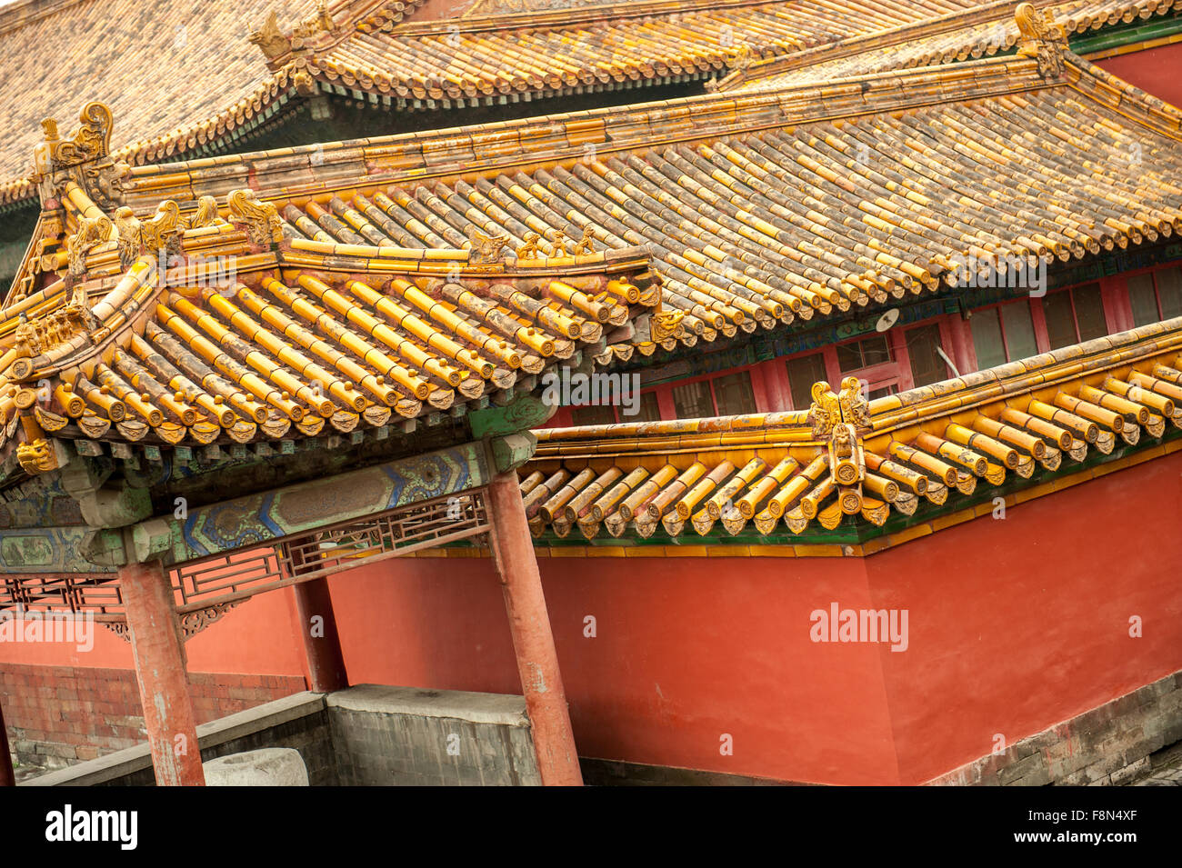 Chinesischen Stil traditioneller Dach Dekoration Stockfoto