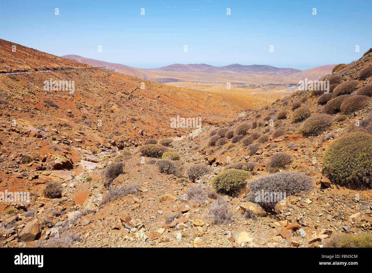 Insel Fuerteventura, Landschaft Park Natural de Betancuria, Spanien, Kanarische Inseln Stockfoto