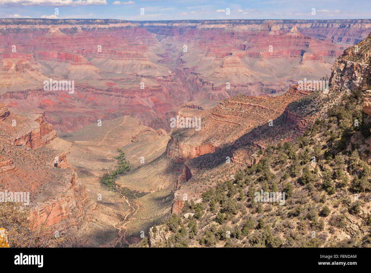 Landschaft von Grant Canyon. Grand Canyon Nationalpark in Arizona; USA; Amerika Stockfoto