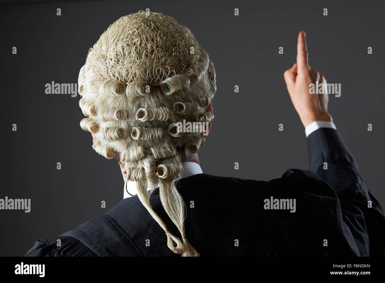 Rechtsanwalt Making Rede vor Gericht Stockfoto