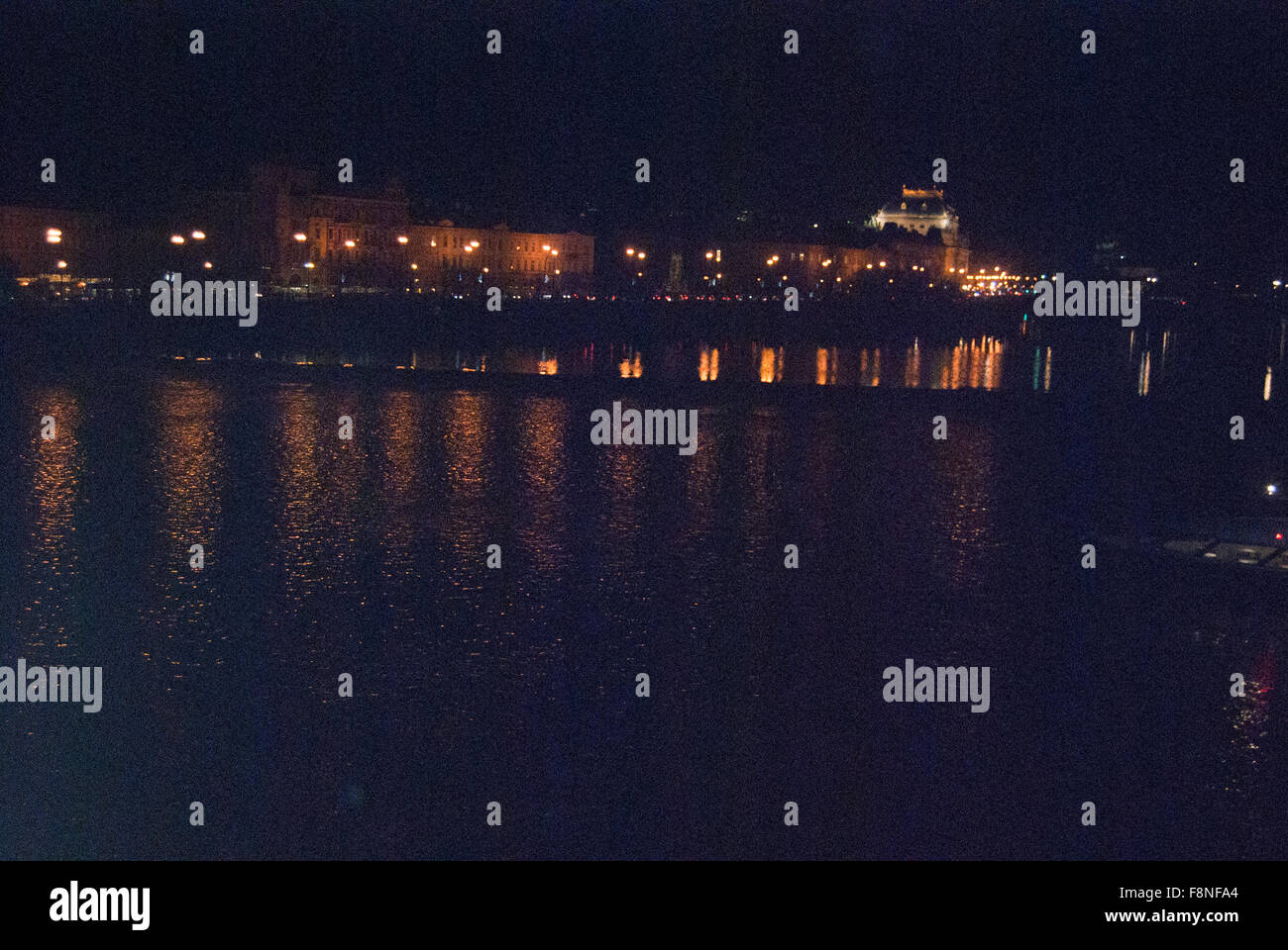 Panorama der nahe Prag von der Karlsbrücke entfernt Stockfoto