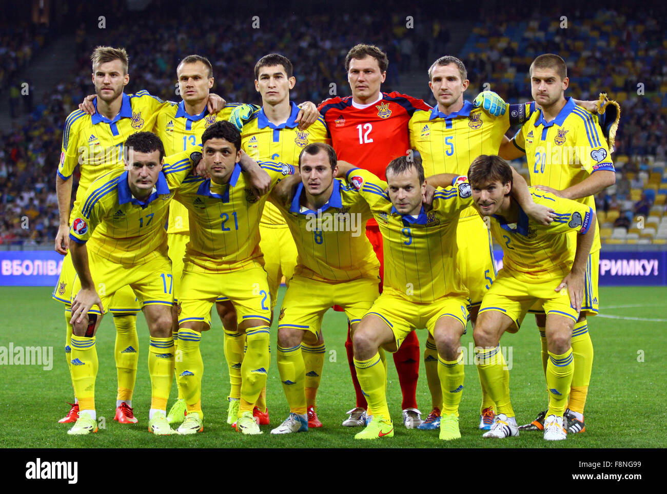 Kiew, UKRAINE 8. September 2014 Spieler der Fußball