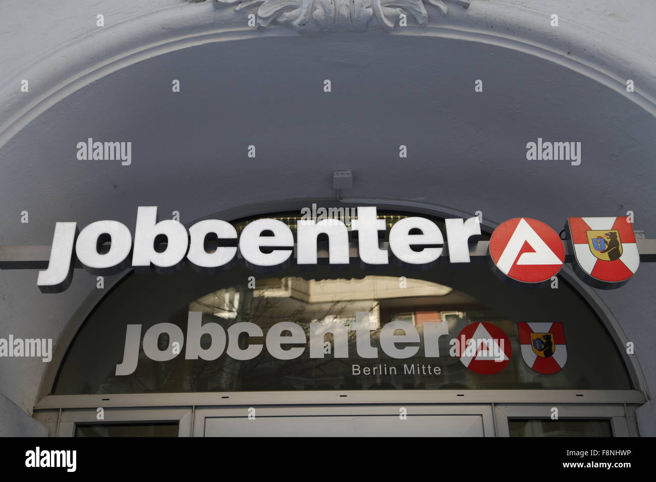 Jobcenter-Marke in Berlin Mitte Stockfoto
