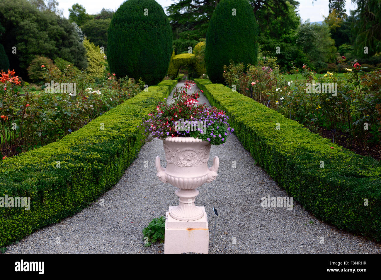 Formale Blumengarten Gärten Urn ornamentalen Pflanzer Altamont Gärten