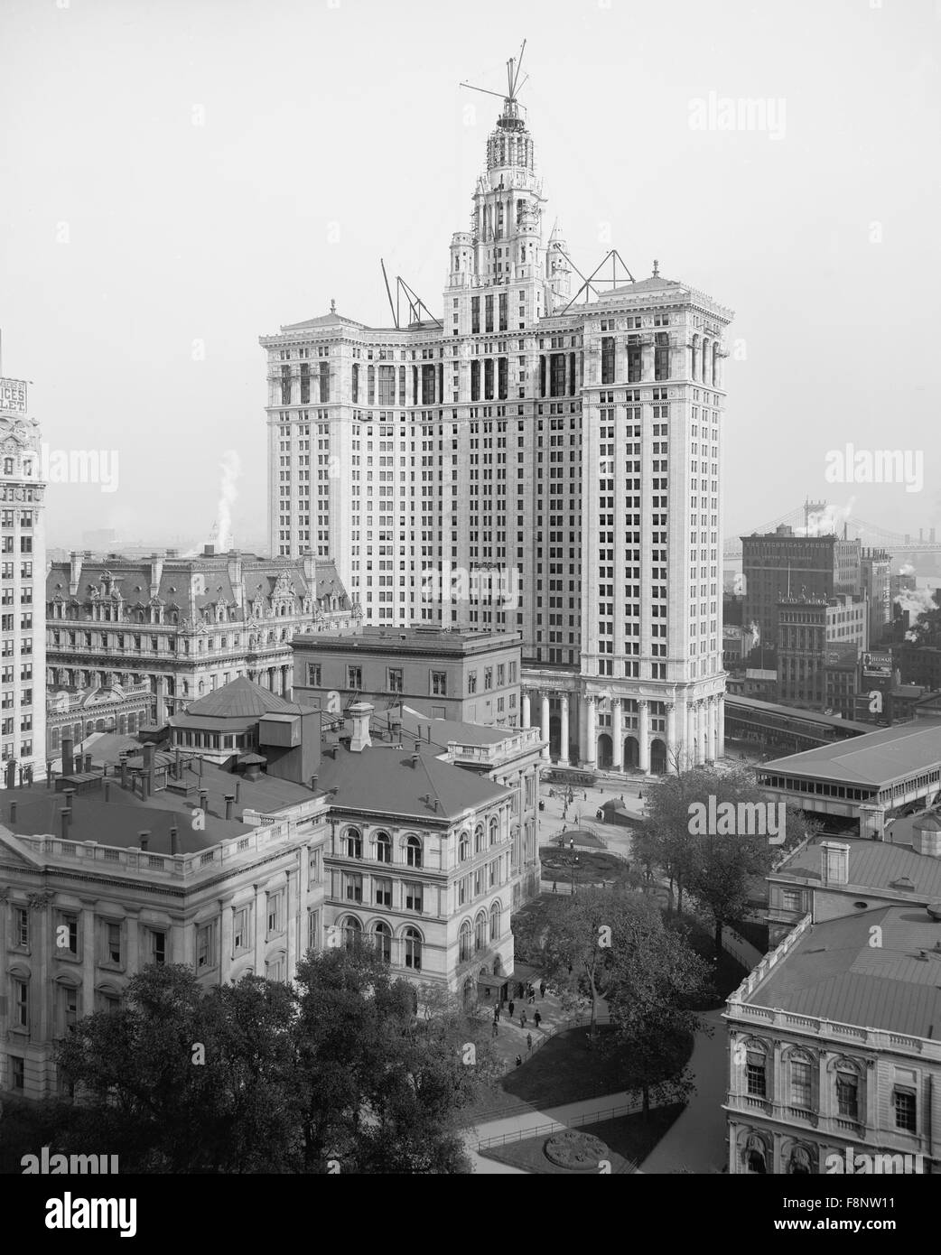 Neue Municipal Building in New York City, USA, ca. 1914 Stockfoto