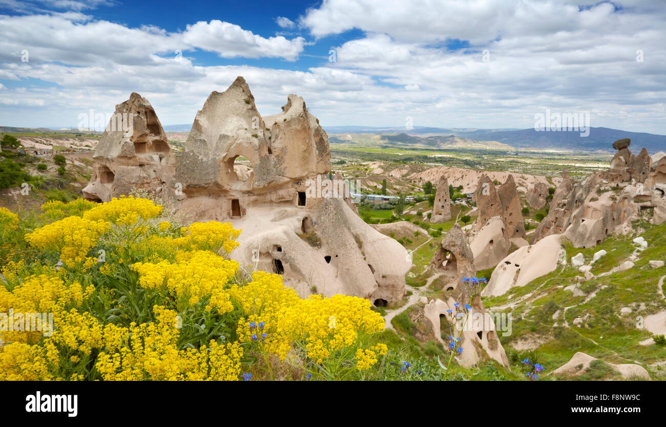 Cappadocia - Steinhaus, Uchisar, Türkei, UNESCO Stockfoto