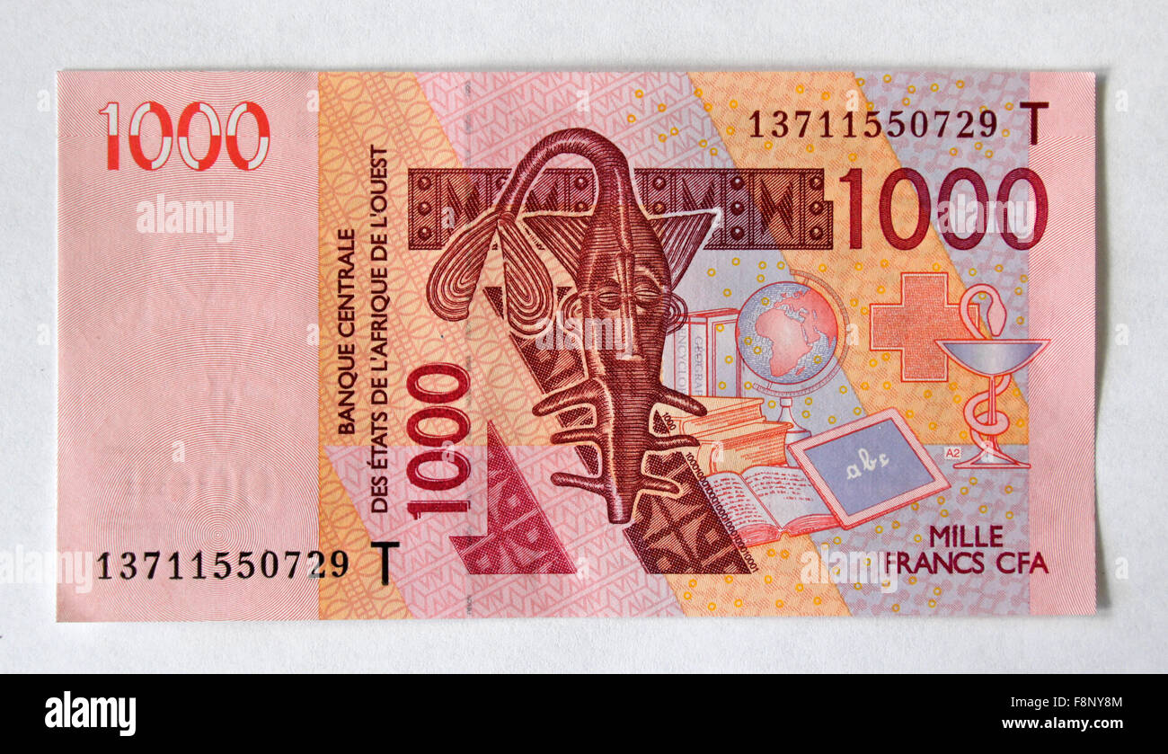 Westafrikanischen CFA Währung Stockfoto
