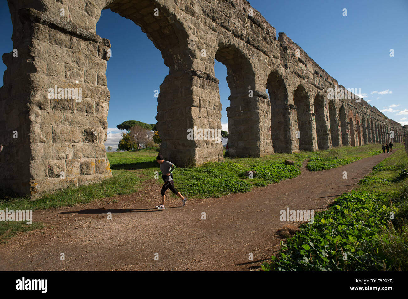 Römische Aquädukte Park, Rom, Latium, Italien Stockfoto