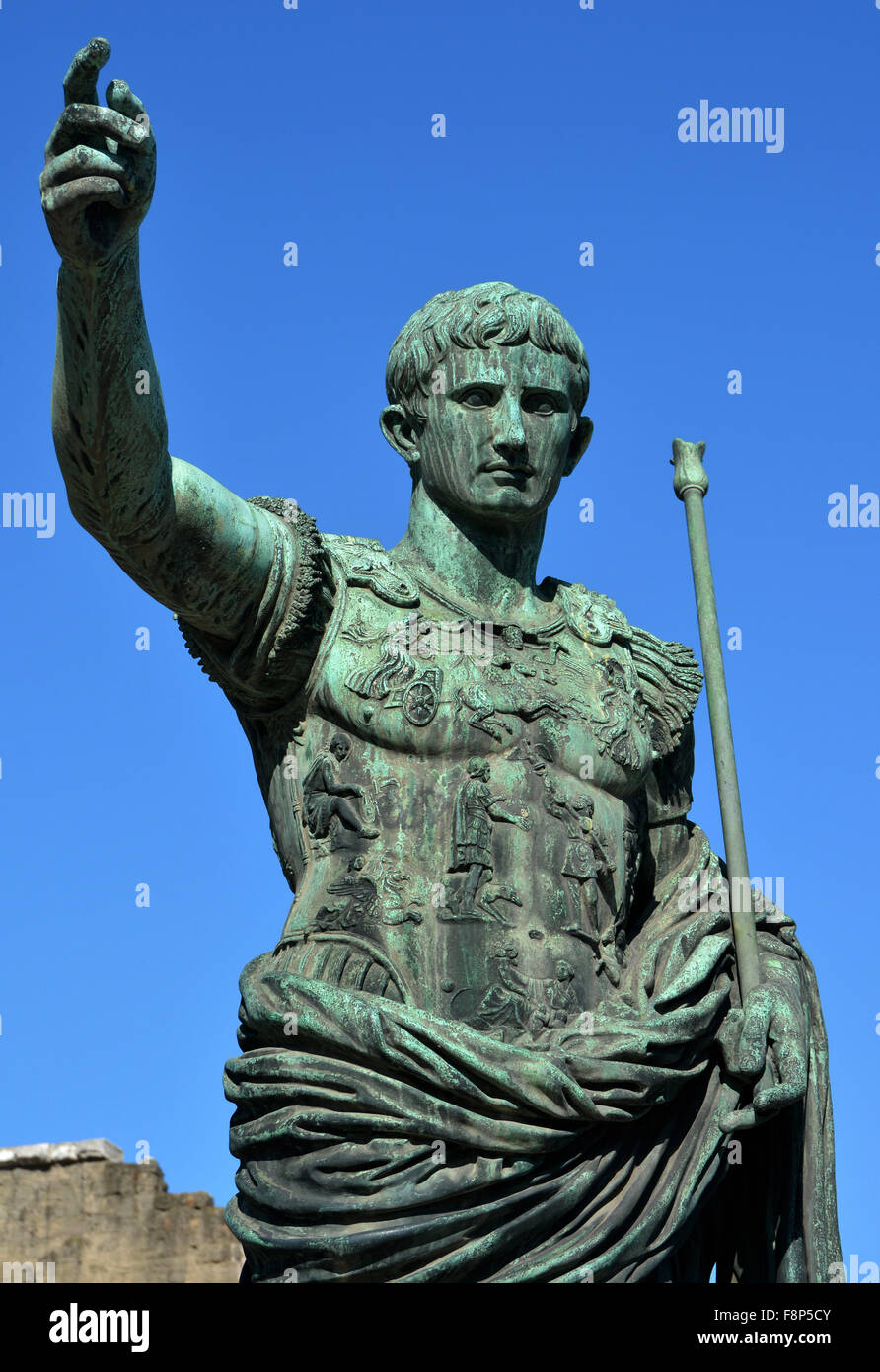 Augustus, der erste Kaiser von Rom und Vater der nation Stockfoto