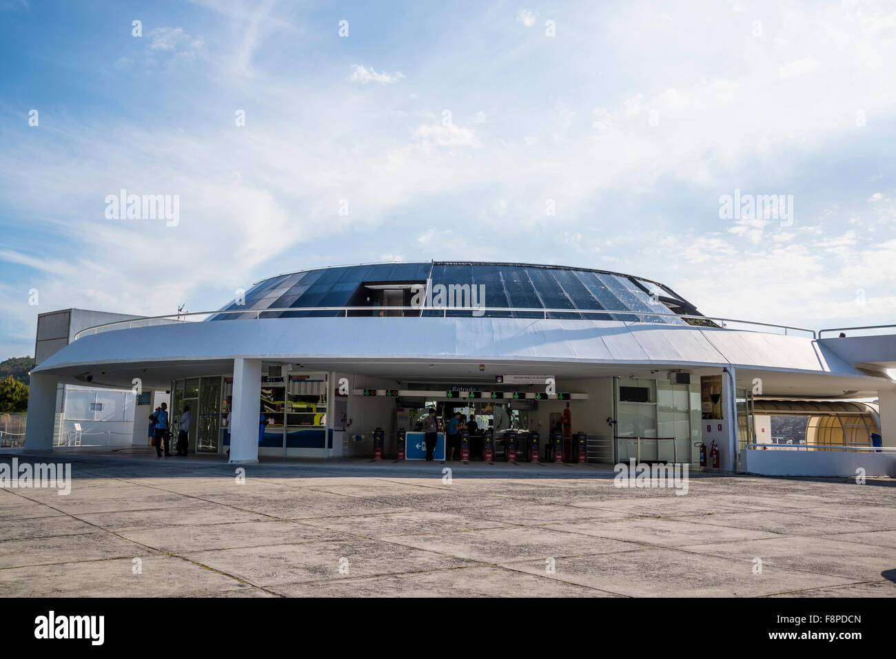 Wasserstraßen der Charitas Bahnhof, Niteroi, Rio De Janeiro, Brasilien Stockfoto