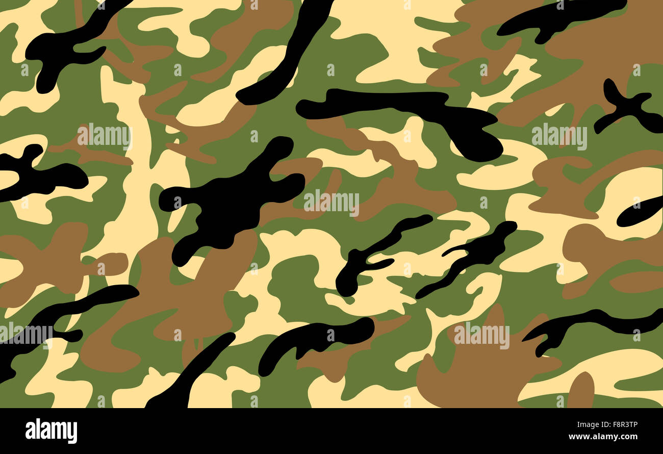 ArmyMilitary Camouflage Muster Hintergrund Stockfoto