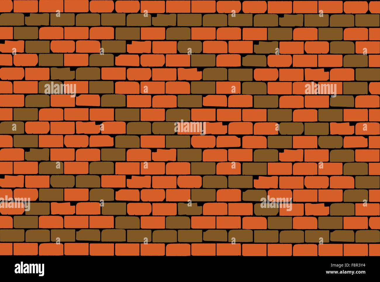 Eine traditionelle Mauer mit einem Rhombus-Muster Stock Vektor