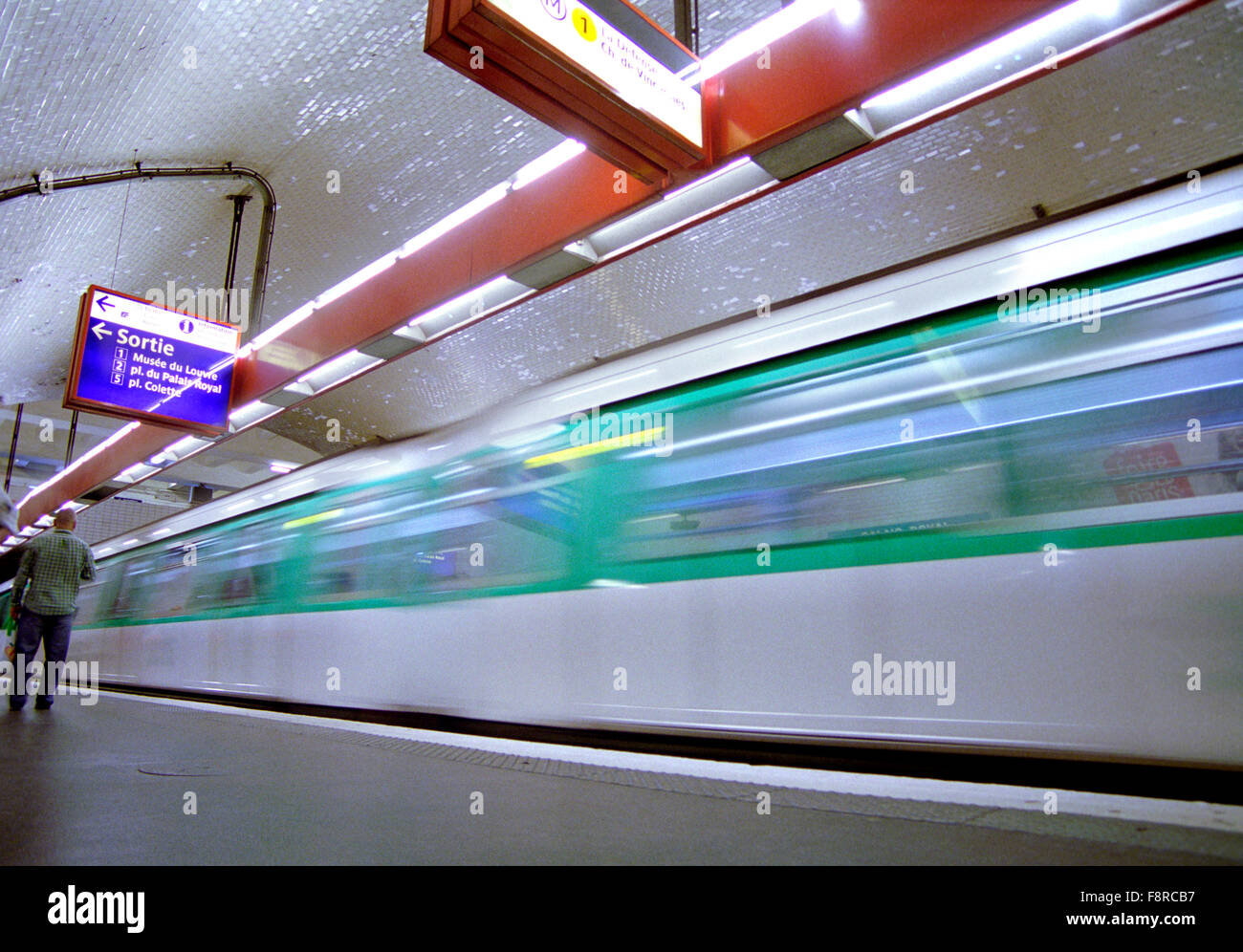 Frankreich, Paris, Metro, U-Bahn-Station. Stockfoto