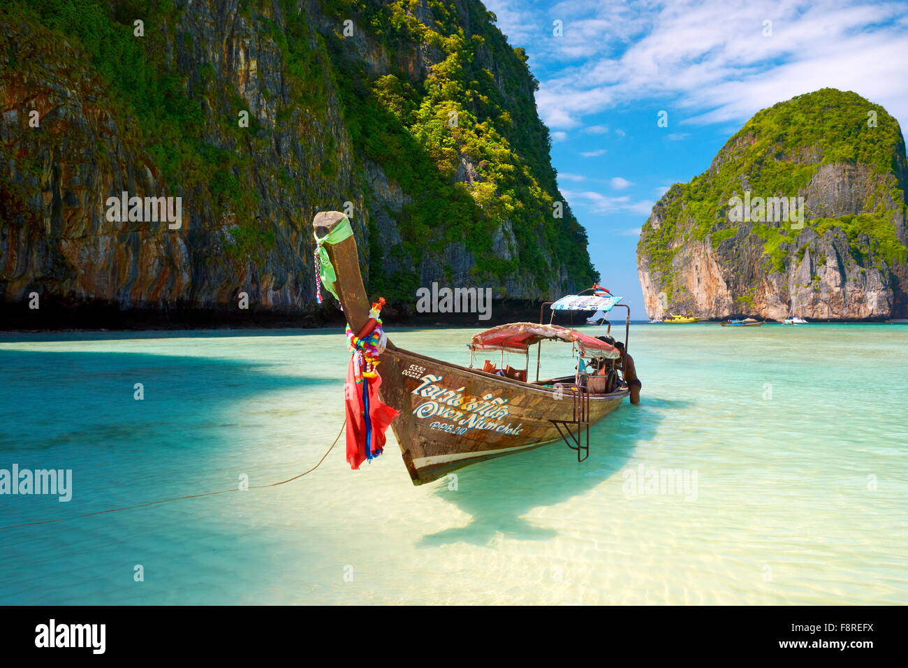 Thailand - tropische Maya Bay auf Phi Phi Leh Island, Andamanensee Stockfoto