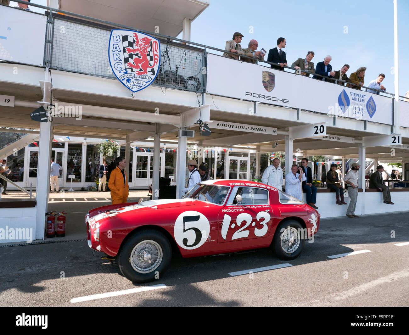 Beim Goodwood Revival 2015 Stockfoto