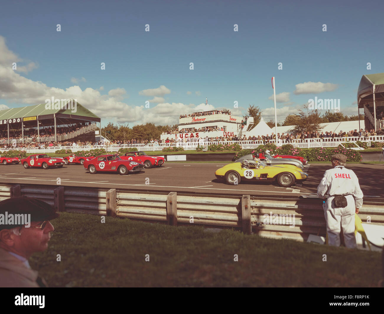 Beim Goodwood Revival 2015 Stockfoto