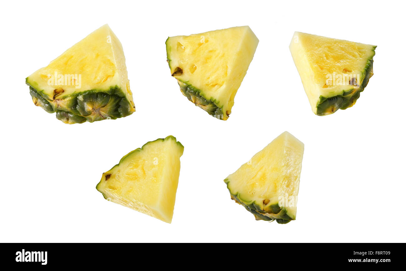 Ananas Stücke Stockfoto
