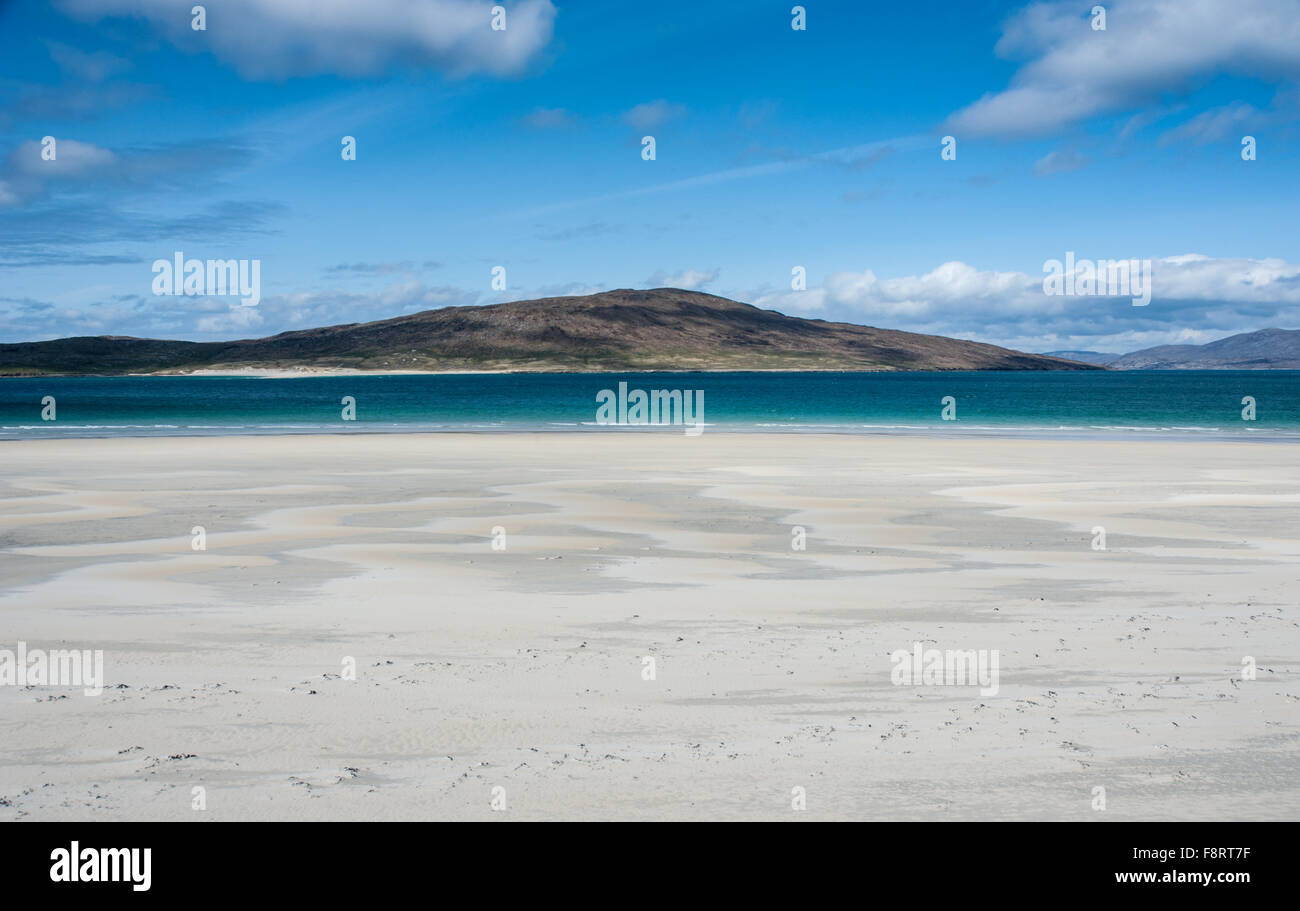 Über taransay Traigh Rosamol Luskentire Isle of Harris gesehen Stockfoto