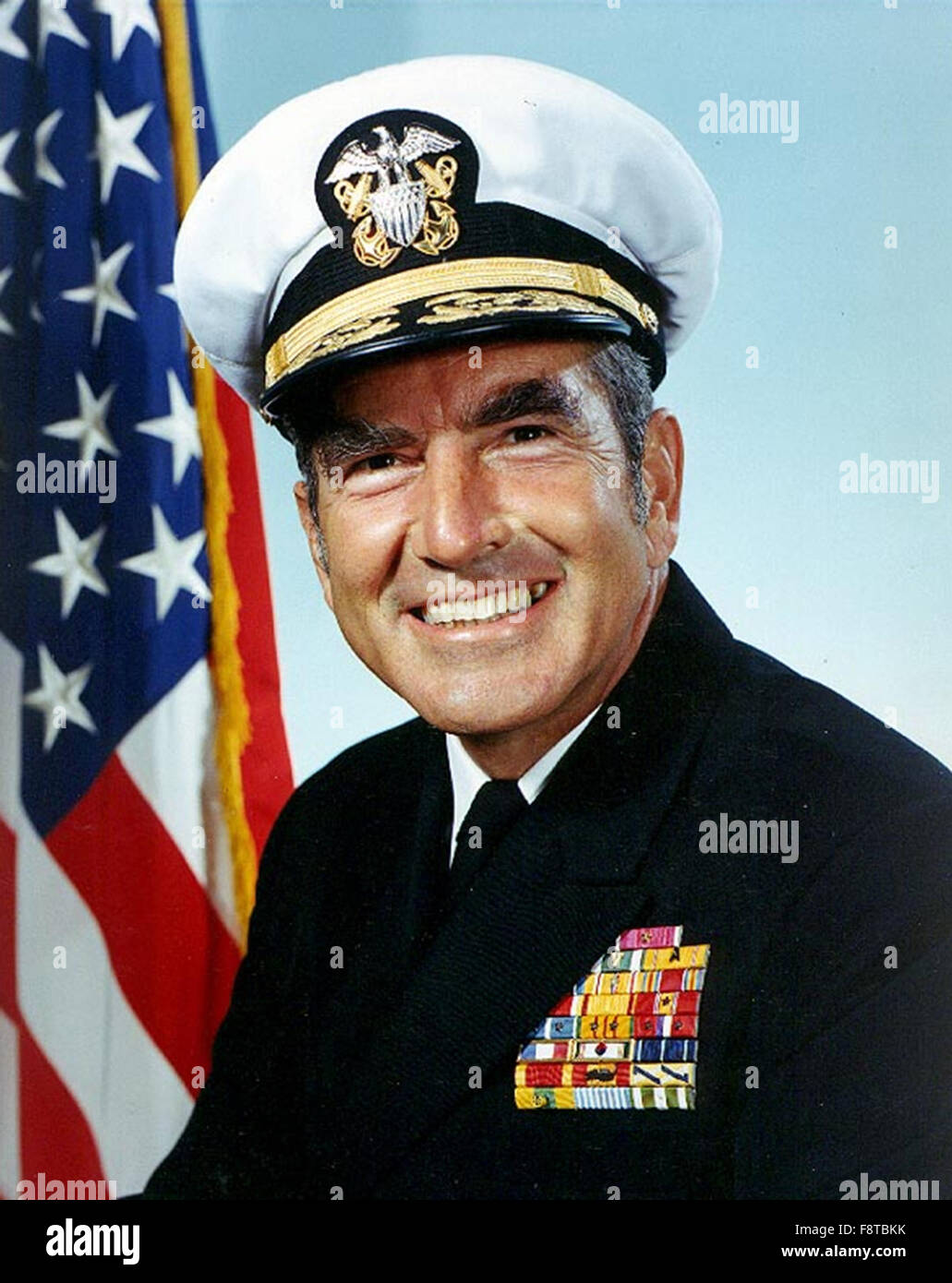 Elmo Russell Zumwalt, Jr. "Bud" amerikanische Marineoffizier und der jüngste Mann als Chief of Naval Operations dienen. Stockfoto