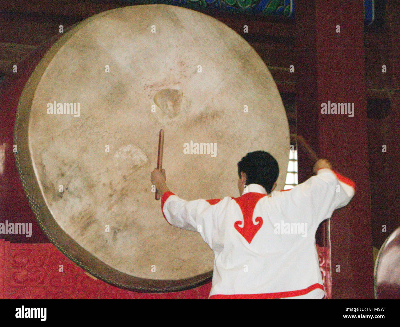 Wichtigsten Trommel Drum Tower, Peking, China, Asien Stockfoto