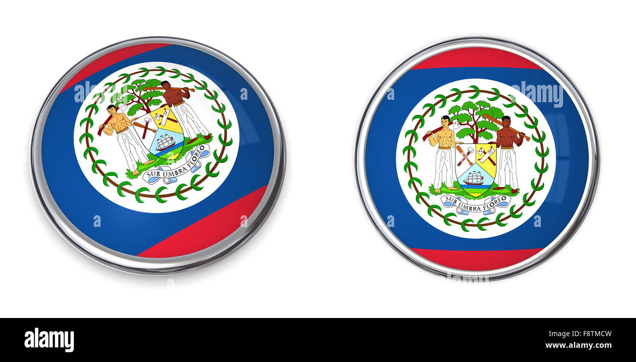 Banner Button Belize Stockfoto