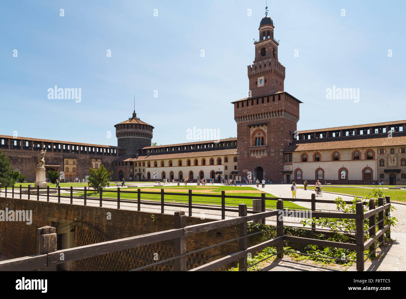 Mailand, Provinz Mailand, Lombardei, Italien.  Schloss Sforzesco.  Castello Sforzesco. Stockfoto