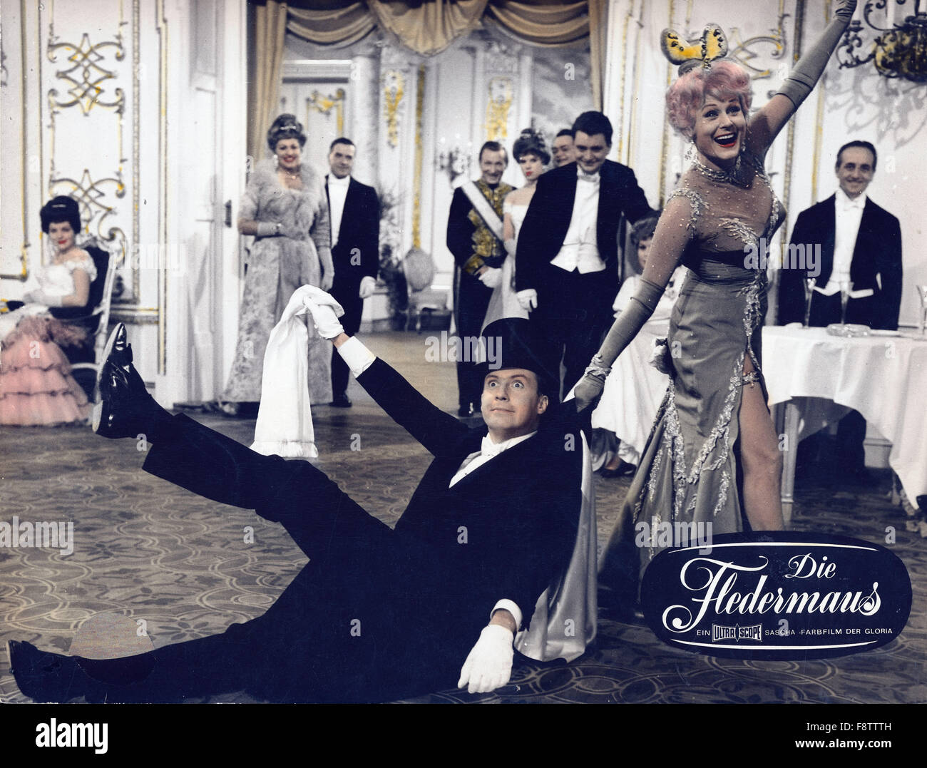 Würfel Fledermaus, Österreich 1961, Regie: Geza von Cziffra, Monia: Peter Alexander, Marika Rökk Stockfoto