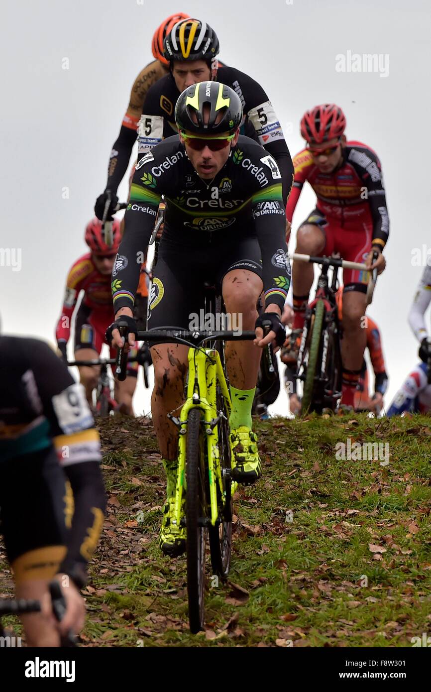 Essen, Deutschland. 5. Dezember 2015. Bpost Bank Cyclocross Trophy. Nys Sven (BEL) der Crelan - AA trinken © Aktion Plus Sport/Alamy Live-Nachrichten Stockfoto