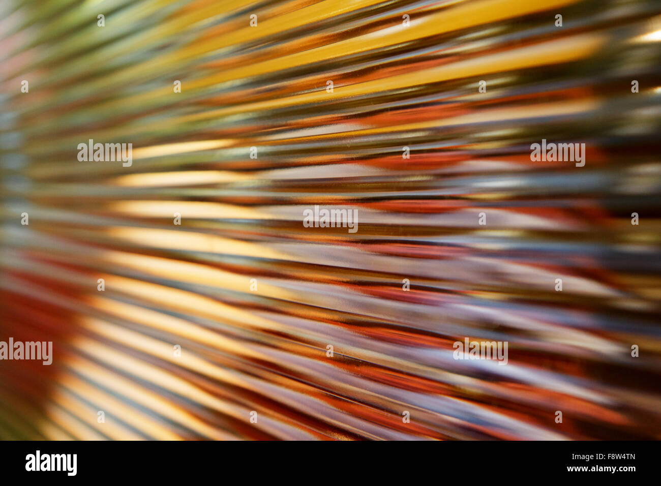 Diner-Glaswand Stockfoto