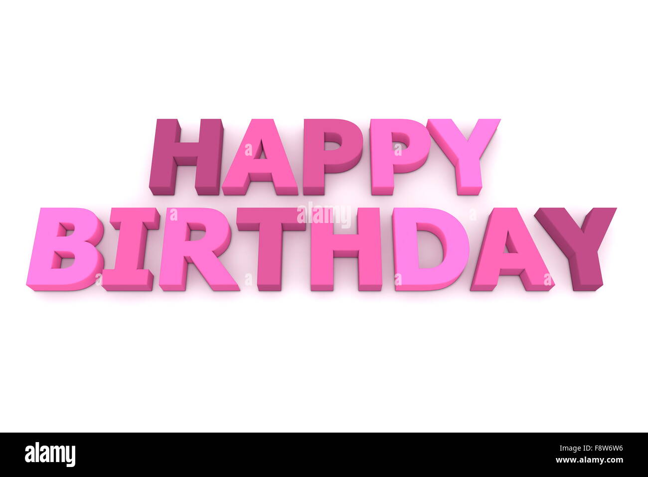 Alles Gute zum Geburtstag in lila und rosa Stockfotografie Alamy