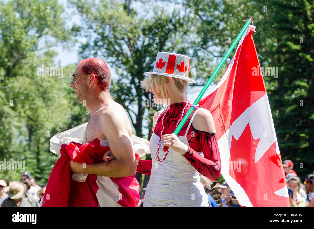 Canada Day, Calgary, Alberta, Kanada Stockfoto