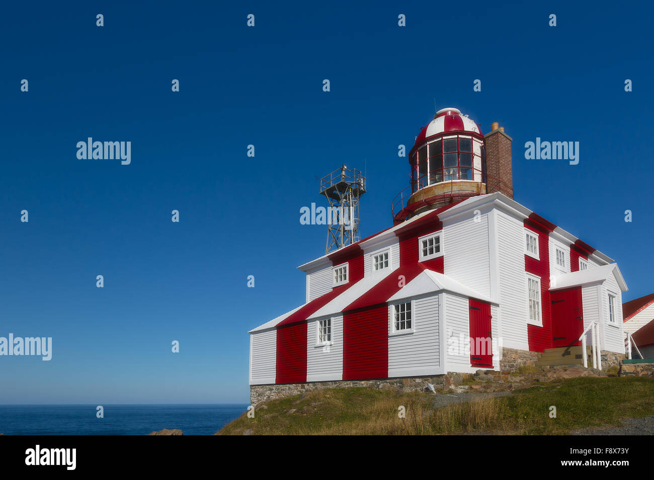 Der historische Leuchtturm Cape Bonavista in Neufundland, Kanada Stockfoto