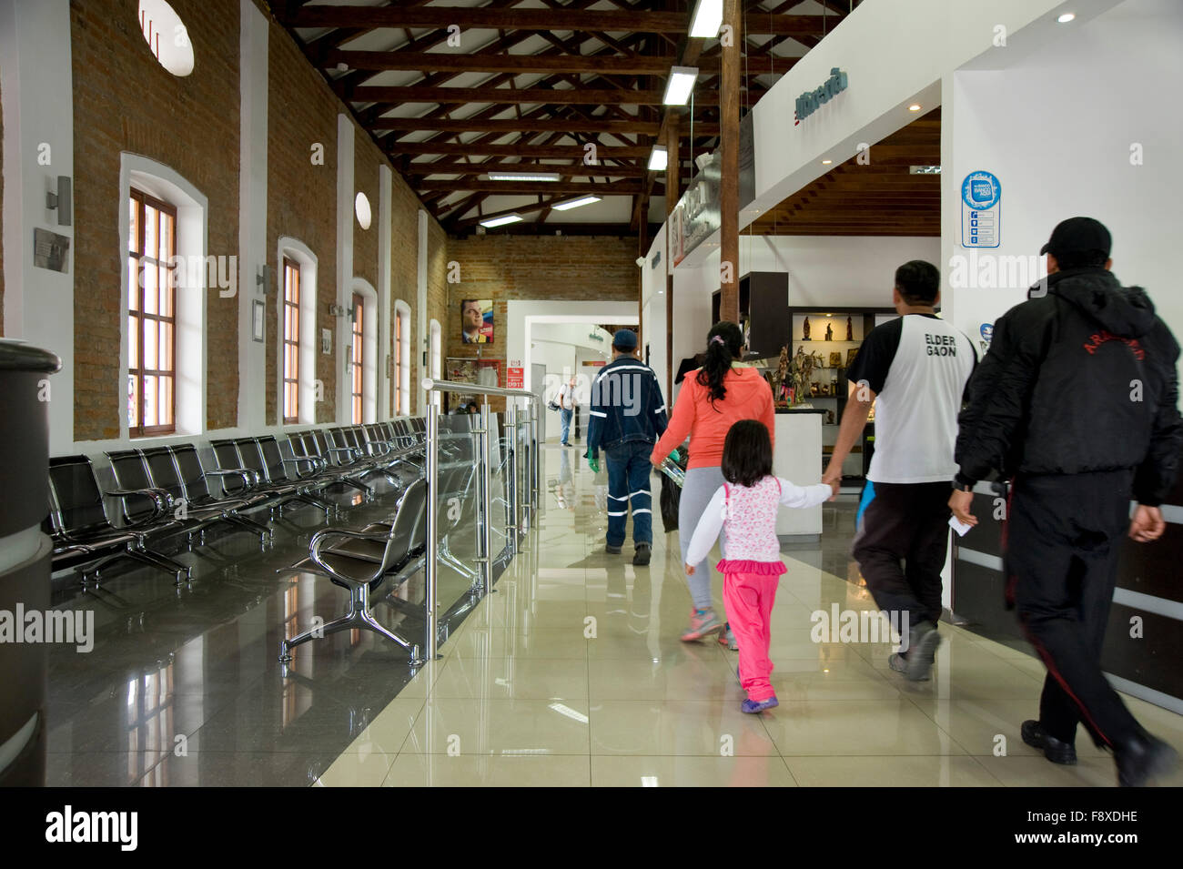 Moderne Bahnhof in Ibarra, Ecuador Stockfoto