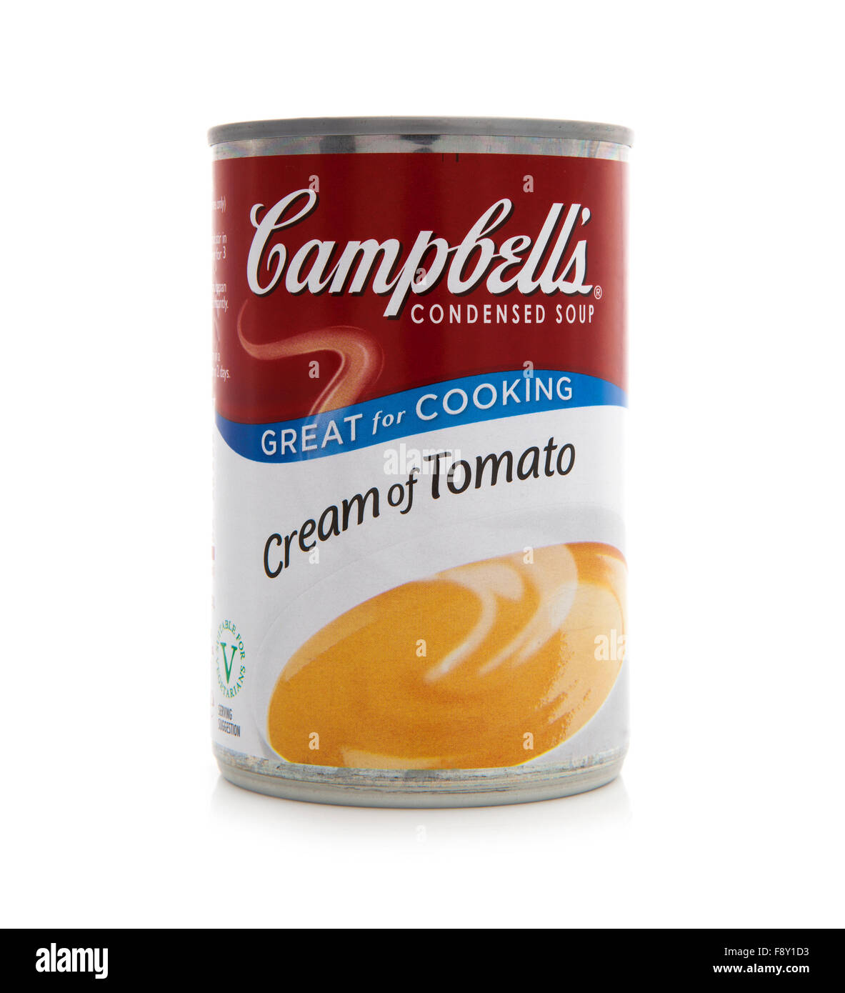 Campbells Tomatensuppe. Campbells ist ein amerikanischer Hersteller von Dosensuppen und verwandte Produkte, gegründet 1869 Stockfoto