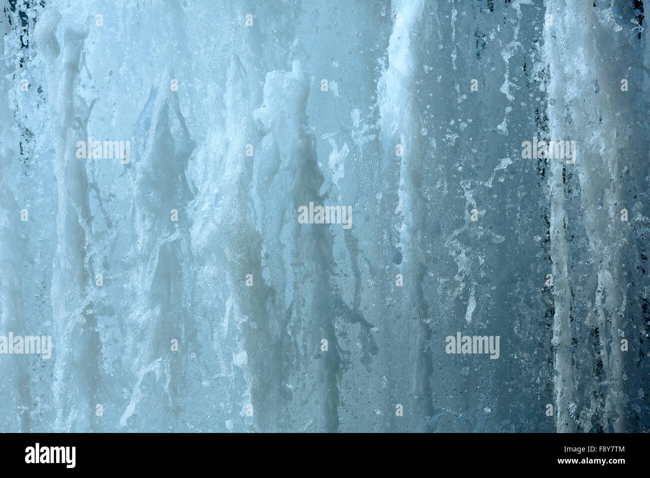 Wasserstrahlen von Brunnen Nahaufnahme. Hintergrund. Stockfoto