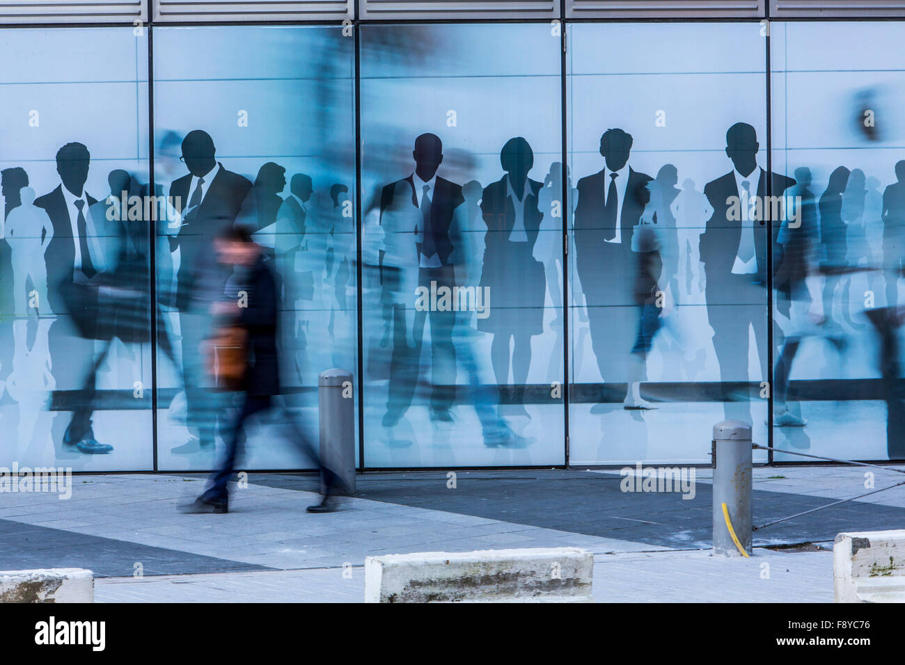 EU-Regierungsviertel, Gebäude der Europäischen Kommission, Brüssel, Stockfoto