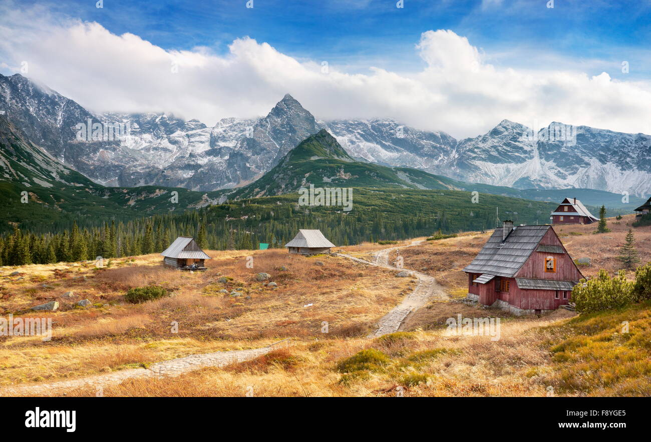 GASIENICOWA Tal - Tatra-Gebirge, Polen Stockfoto