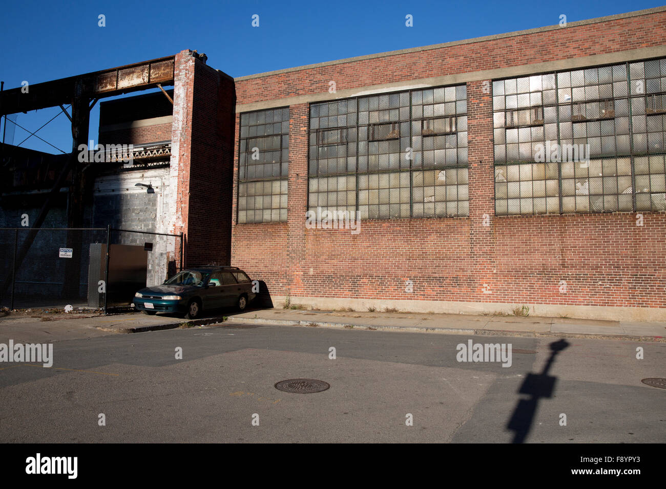Industrielandschaft, Boston, Massachusetts Stockfoto