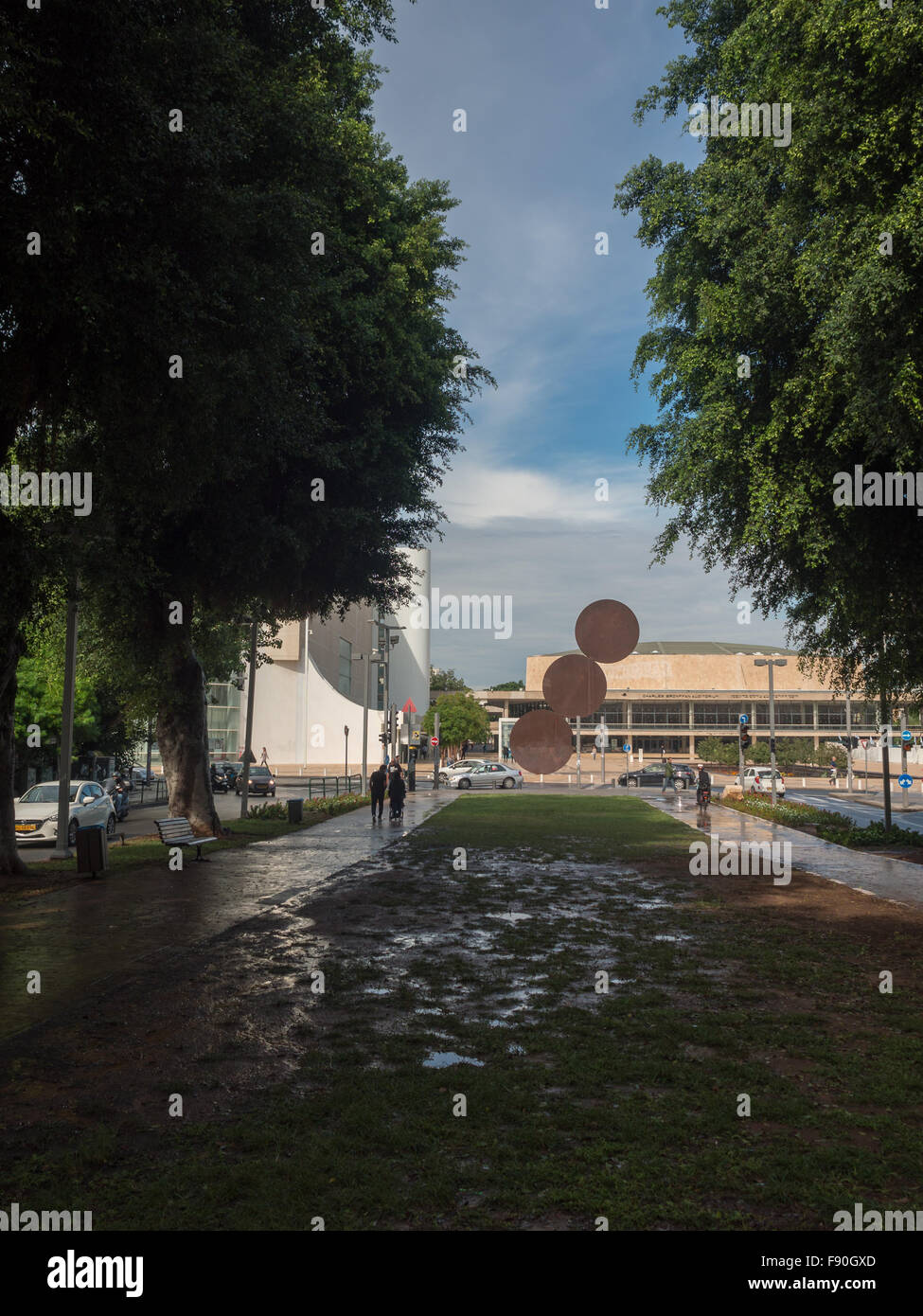 Tel Aviv Rothschild Boulevard Stockfoto