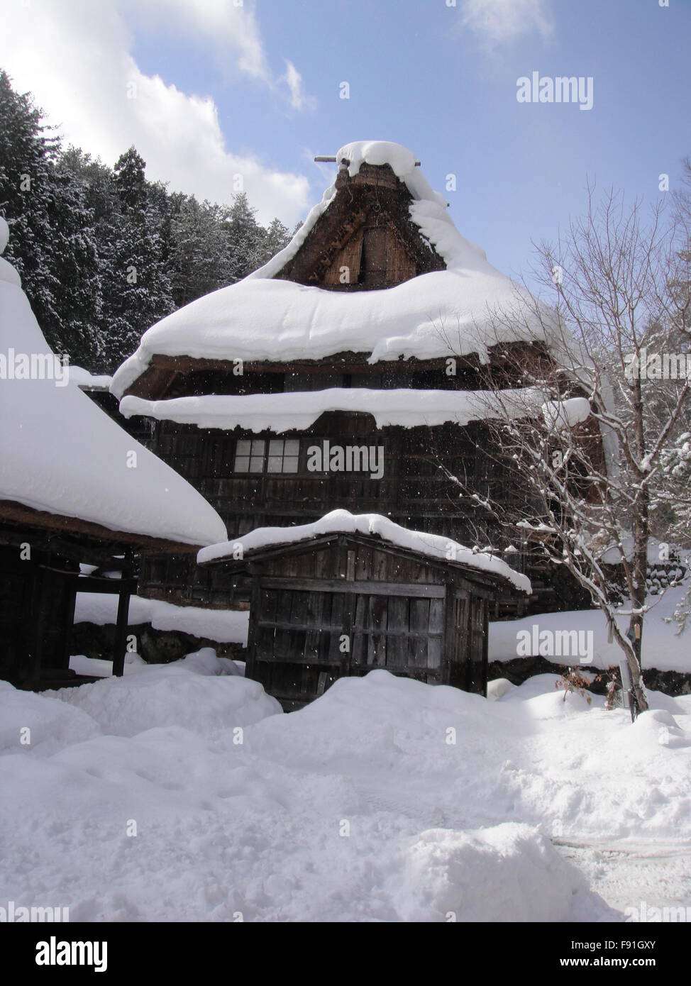 Hida Minzoku Mura Folk Village in Gifu, Japan Stockfoto