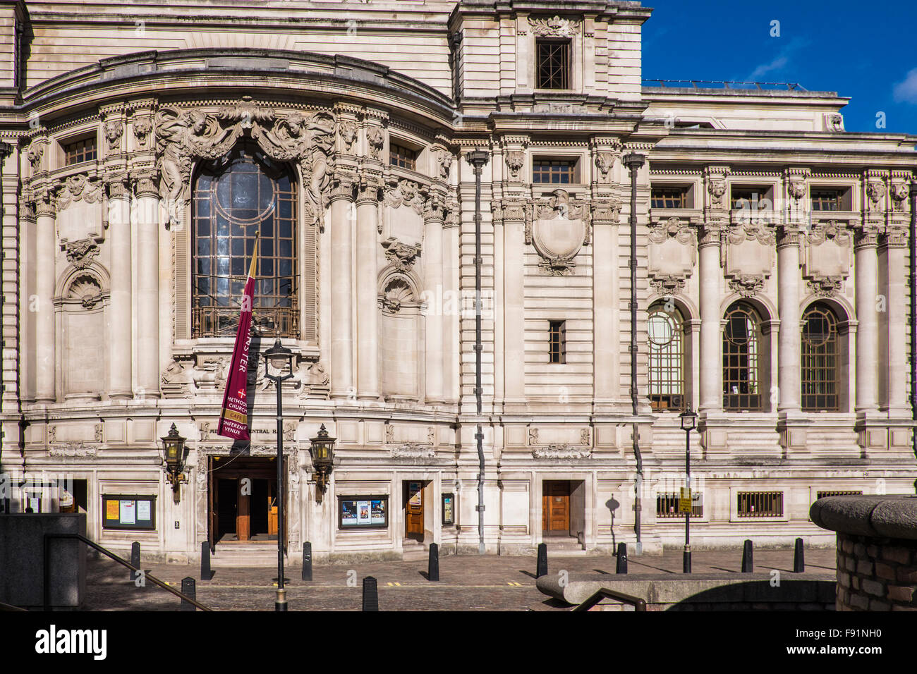 Methodist Central Hall, London, England, Großbritannien Stockfoto Methodist Central Hall, London, England, Großbritannien Stockfoto