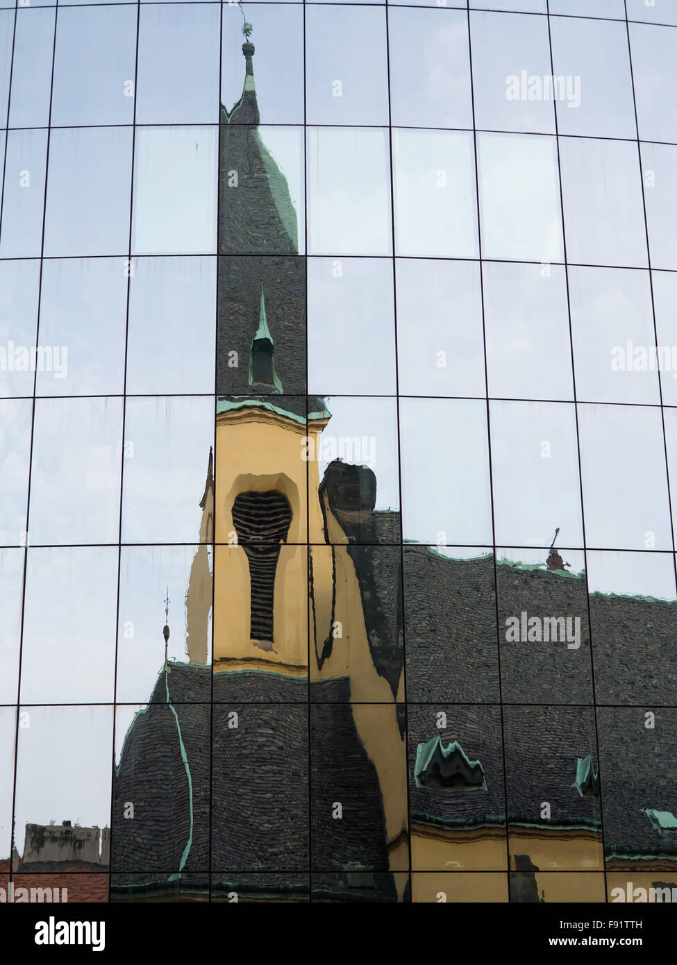 Kirche des heiligen Clemens - Spiegelung Stockfoto