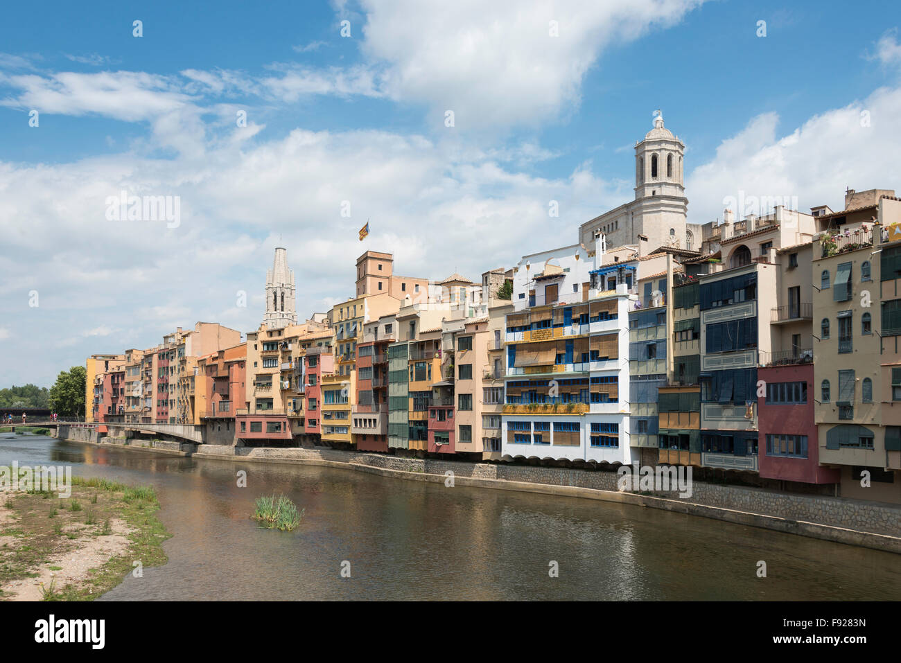 Fluss Durch Gerona Spanien