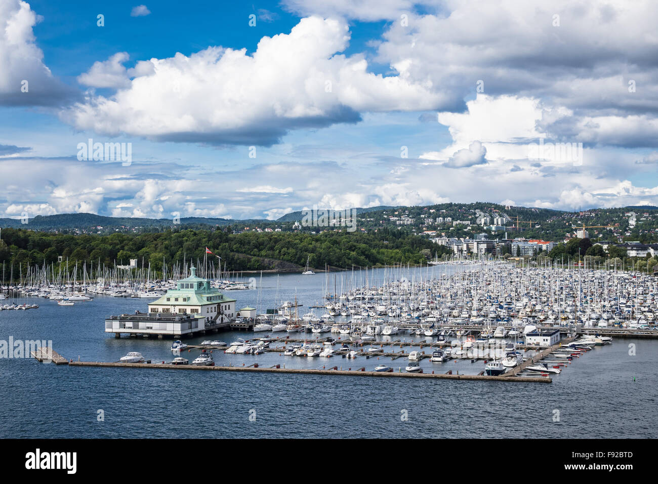 Ansicht nach Oslo in Norwegen Stockfoto