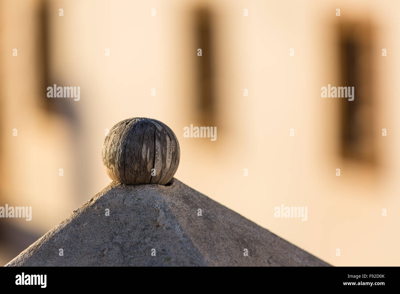 Details der Dach-Terrasse-Haus in Essaouira, Marokko. Stockfoto